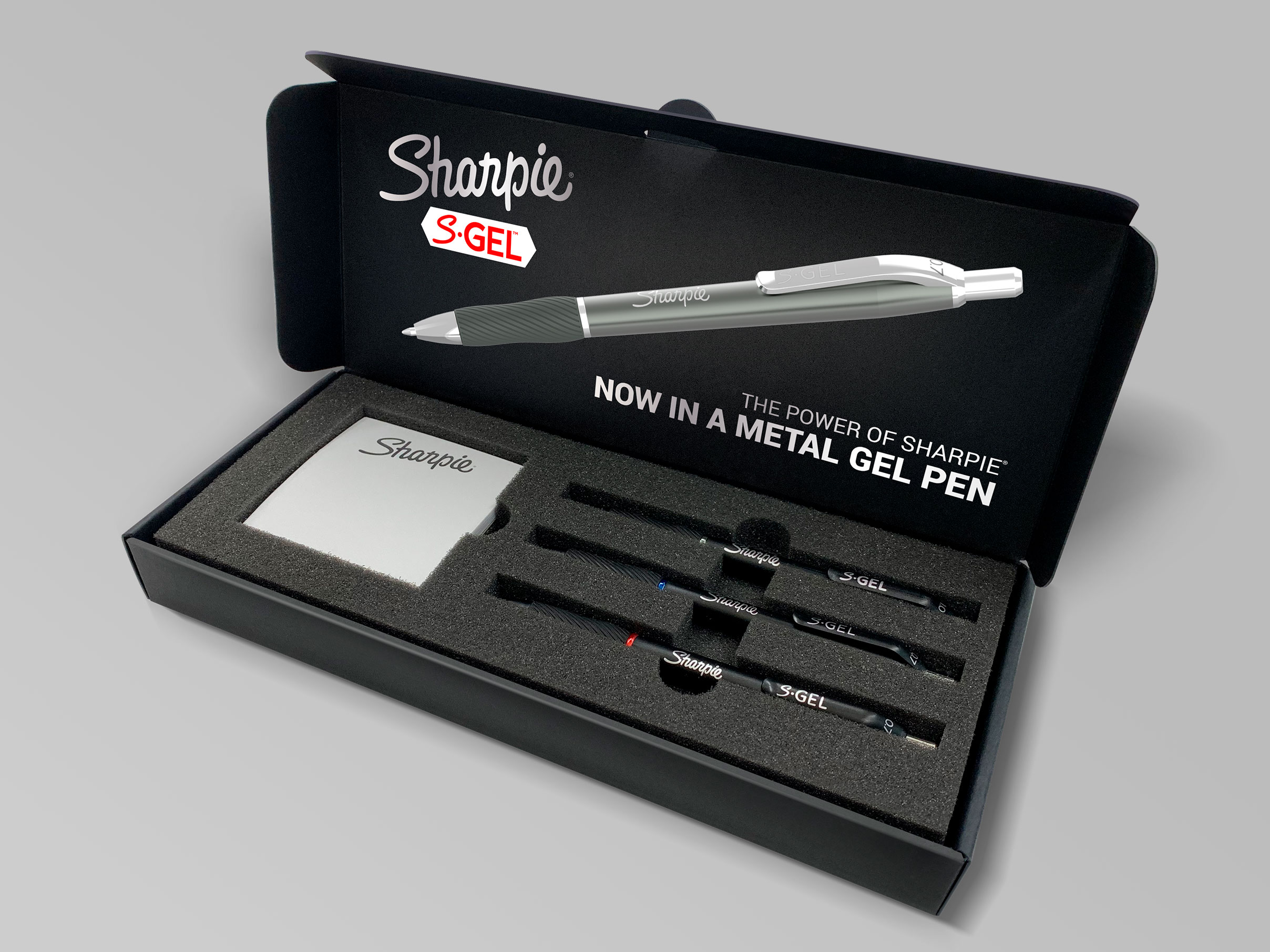 100614-SAN-Sharpie-SGel-Influencer-Kit-Open-BK Sharpie pen launch kit