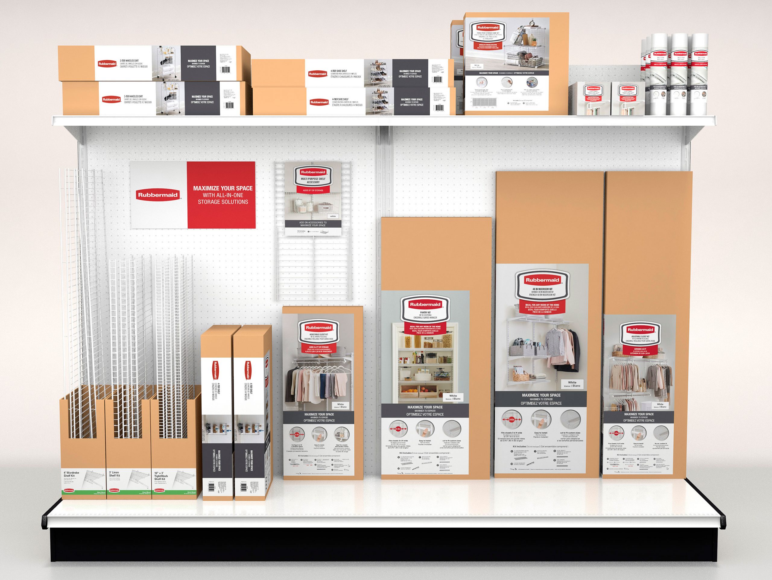 105853_RM-Closet-Rendering Rubbermaid In store Display 3D Rendering
