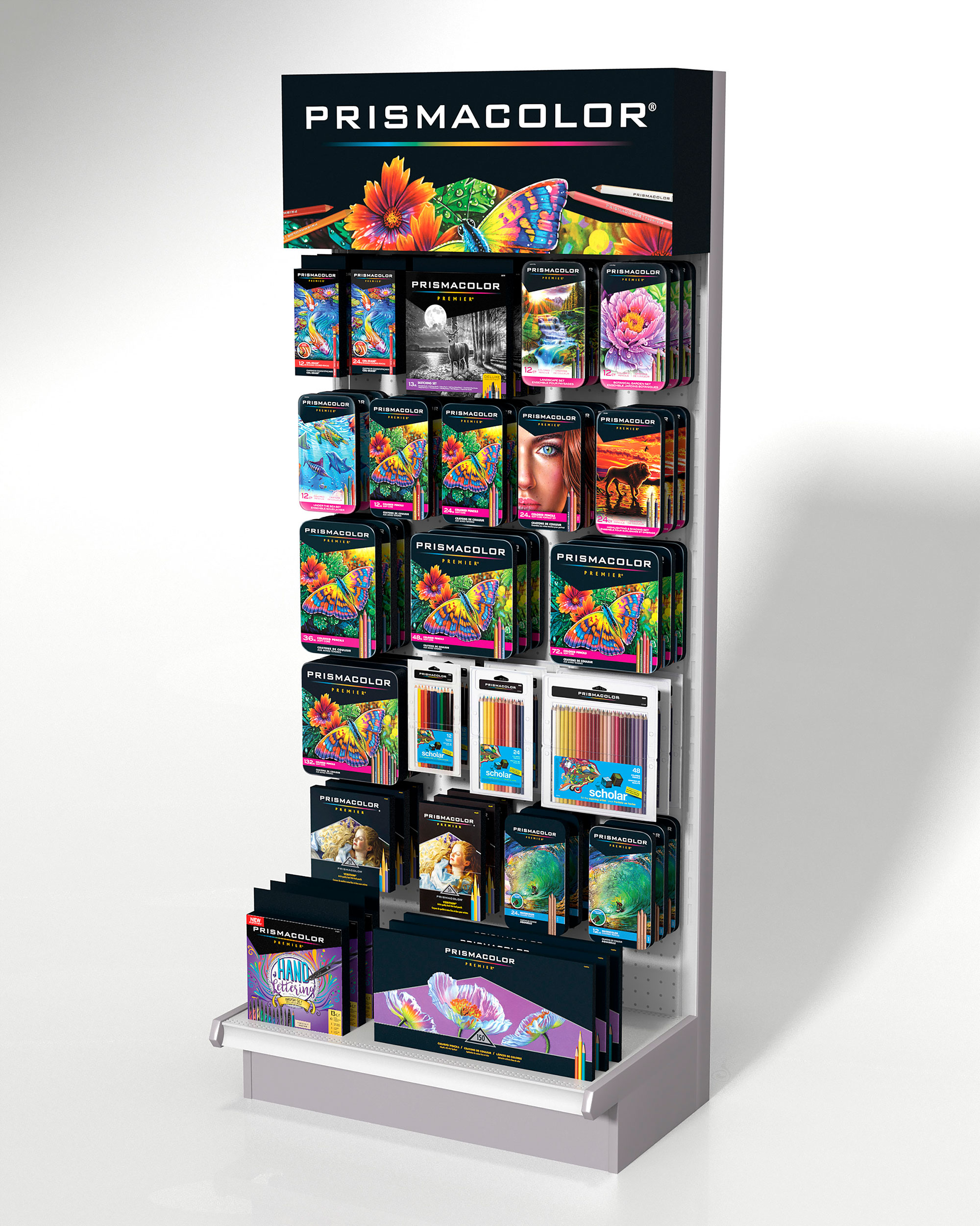 106350_SAN-Prismacolor-Rendering Prismacolor In store Display 3D Rendering