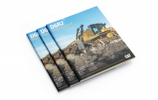 Caterpillar brochure design cover
